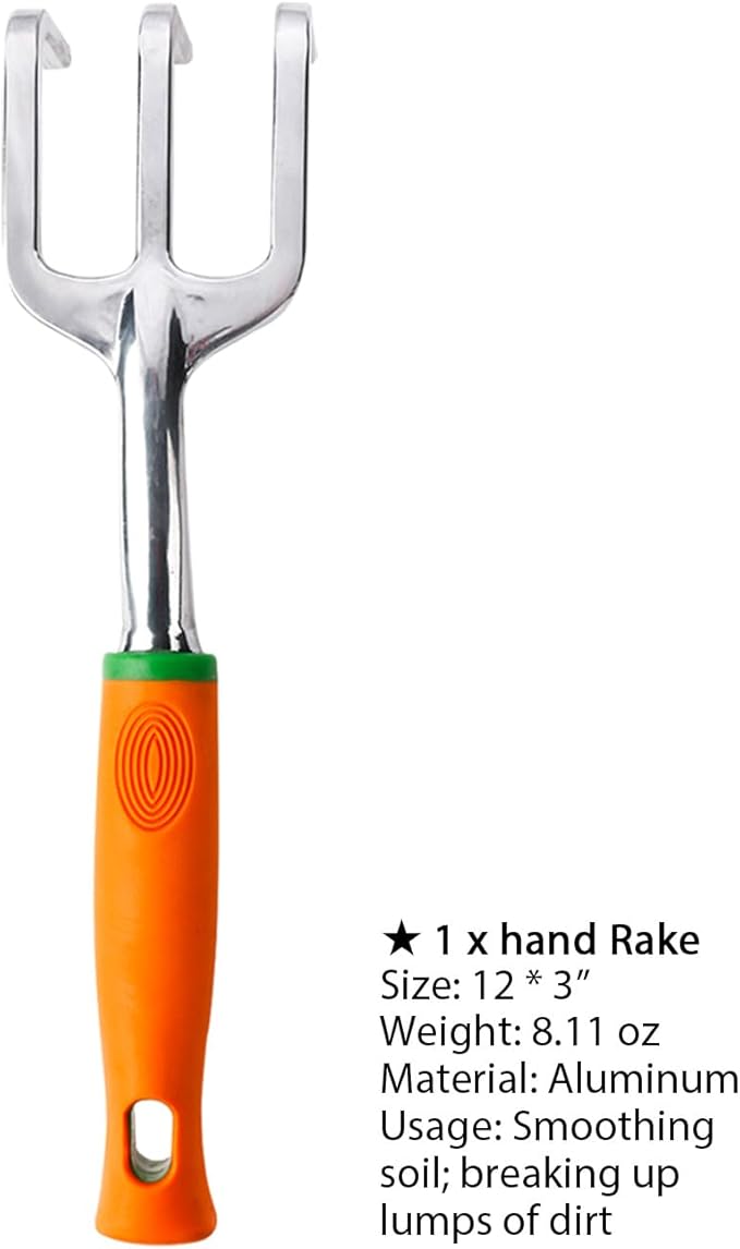 Ukoke Heavy-Duty Cast Aluminum Alloy Garden Weeder Cultivator