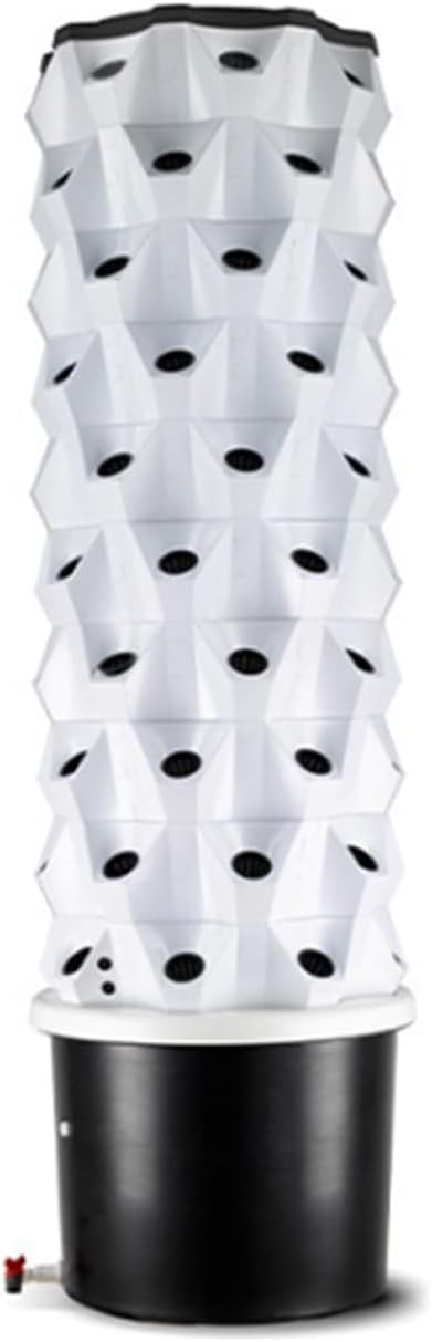 Large Capacity Hydrophonic Planter Grower Vertical Hydroponic System with LED Grow Light Food Grade ABS Material for Fruits Vegetables(10 Layers)