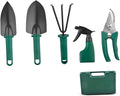 Garden Tool Set with Shovels and Gardening Scissors 5pcs Portable Hand Tool Kit for Flower Planting and Outdoor Landscaping