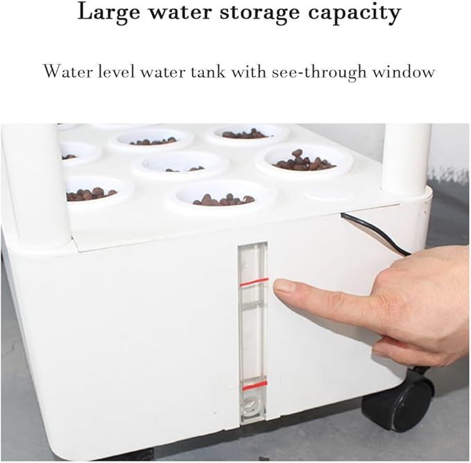 Triple-Layer Large Capacity Hydrophonic Planter Grower Hydroponic Growing System Kits Built-in Circulating Water Pump Soilless Cultivation for Fruits Herb