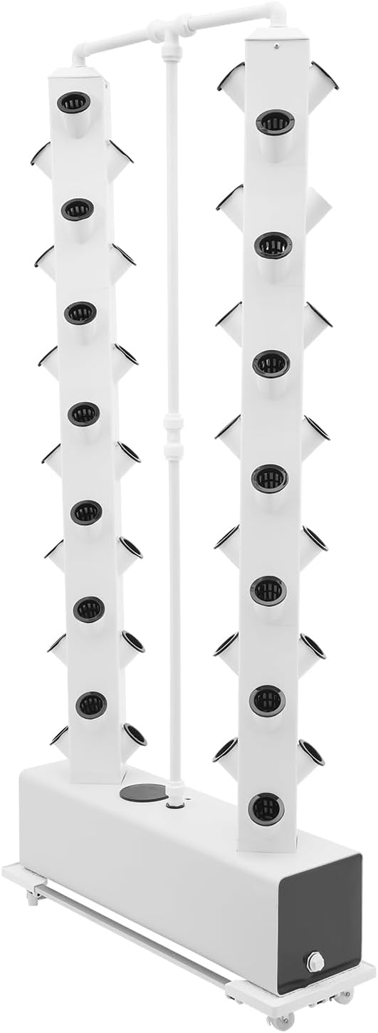 Hydroponic Growing Tower System Kit 56-Plant Vertical Hydroponics Garden Tower for Outdoor Indoor Herbs Fruits Vegetables Smart Garden Planter Kit