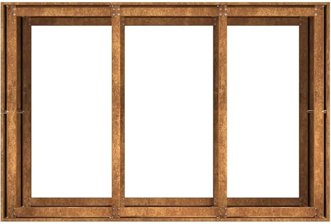 Large Weathering Steel Raised Garden Bed 31.5 x 47.2 x 31.5 in Rectangular Planter Box Rustic Outdoor Vegetable &amp Flower Box for Patio Balcony Deck