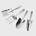 Gardening Tool Set 4PCS Garden Tool Set Rake Shovel Weeder Outdoor Hand Tools Set Beach Combing Tool Kit Gifts for Women and Men (4pcs/Set)