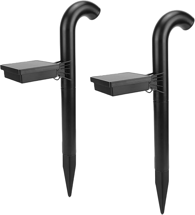 Keenso Solar Landscape Lights 2pcs High Efficiency Outdoor Solar Pathway Lights for Gardens 23.2in Weather Spotlights (Warm Light)