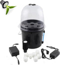 Hydroponics Seedling Cloning System Kit 8 Holes Cloning System Aeroponic Propagation Kit Fog Seedling Box Soilless Hydroponic Equipment for Indoor Outdoor Garden Vegetables