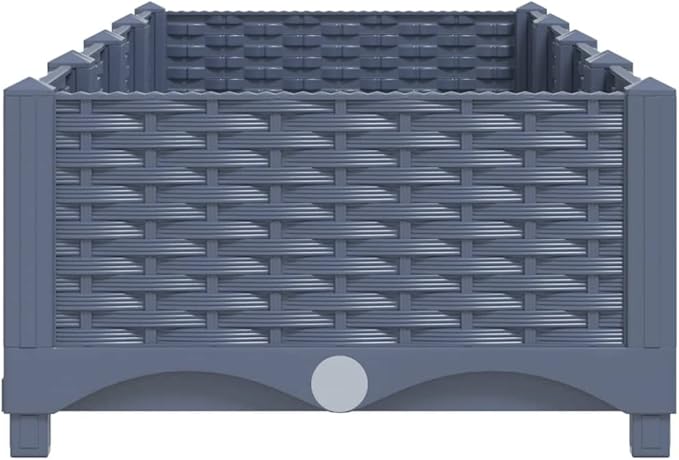 Raised Bed PlanterGarden BedGalvanized Raised Garden BedPlanter Raised bedsGalvanized Planter63x15.7x9.1 Polypropylene