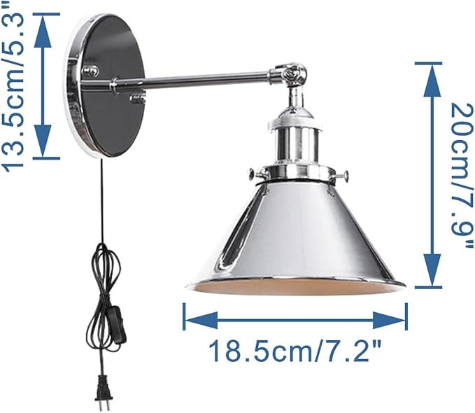 Hook Type Wall Mounted Plant Light Full Spectrum 25W 6000K White Light Timing Silver Metal Adjusted Angle Modern Wall Lamps for Plants Flowers Indoor Growing