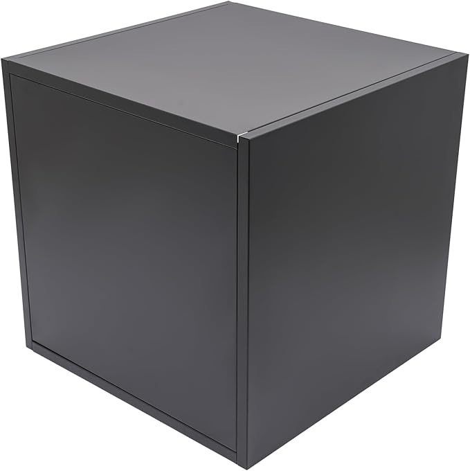 26x26x26 Inch Steel Planter Box Large Square Cube Planter for Indoor Outdoor Trees Patio Deck Yard Garden Residential(Black)