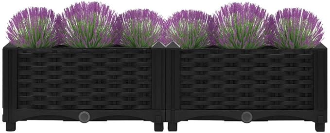 YAFF Raised Bed 31.5x15.7x9.1 Polypropylene (8.096lbs) F