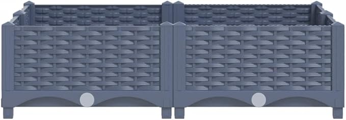 SKM Raised Bed 80x80x23 cm Polypropylene (Weight-11KG)