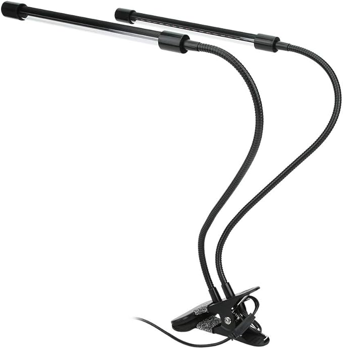 USB LED Illumination for Indoor Plants | 360° Adjustable Clip Lamp with Timer | Hydroponics/Gardening/Home Use | 18W Red &amp Blue Wavelengths Aluminum Alloy