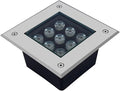LED Landscape Lights Outdoor Recessed Ground Light IP66 Waterproof AC85-265V Square Underground Light for Garden Driveway Deck Step Walkway Landscape Lamp