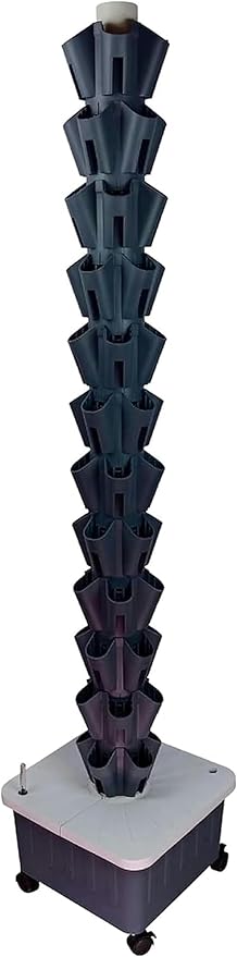 Hydroponics Growing System Tower Hydroponics Growing System Tower 8/10/12 Layer Outdoor Garden Windowsill for Planting Various Leafy Vegetables Flowers Herbs 0828