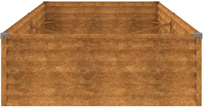 Corten Steel Raised Garden Bed 76.8 x 39.4 x 14.2 in Large Outdoor Planter Box Rustic Metal Plant Pot for Vegetables Herbs Flowers on Patio Backyard Balcony