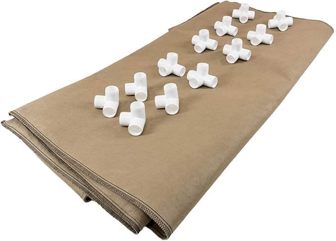Grassroots Fabric Pots 4' x 8' Living Soil Raised Bed with Trellis Fittings