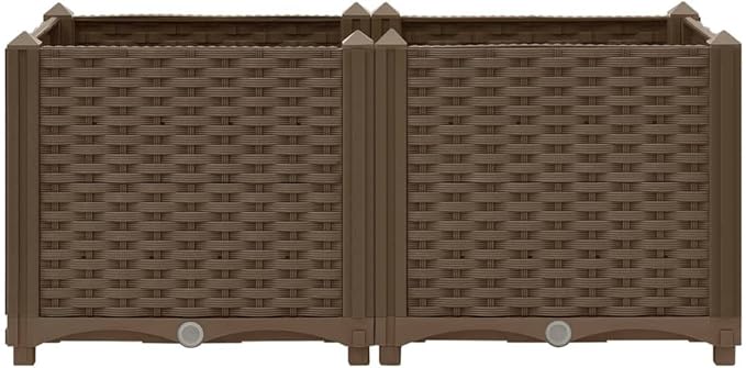 Raised Bed PlanterGarden BedGalvanized Raised Garden BedPlanter Raised bedsGalvanized Planter31.5x15.7x15 Polypropylene
