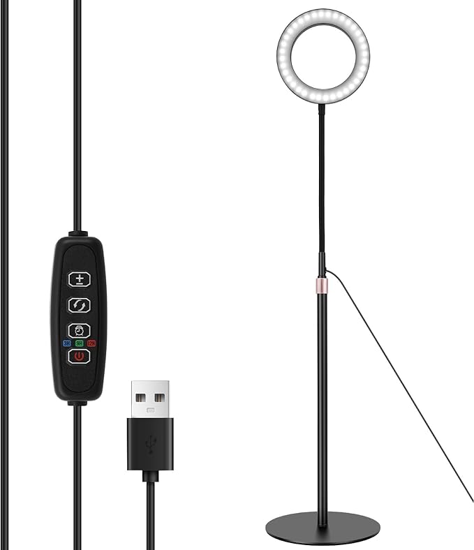 Grow Light for Indoor Planting Full Spectrum 1.70m Planting Light with 360° Neck 3 Mode and 10 Dimmable Level 3/9/12H Timer 72 LED Height Adjustable Grow Lamp for Windowsill Bookshelf Corner