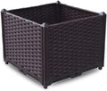 YSUEFIJO Outdoor Raised Garden Bed Raised Garden Bed Kit Plastic Planter Box Indoor Rectangular Planter Raised Beds for Vegetables for Flowers Herbs Fruits