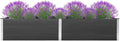 YAFF Garden Raised Bed 78.7x39.4x21.3 WPC Gray (63.8lbs)