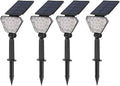 Solar Lawn Light LED Outdoor IP65 Waterproof High-Brightness Tree Garden Light Floor/Wall-Mounted Dual-Purpose Solar Spotlight 205LM (Daylight White)