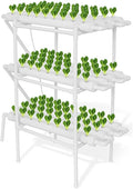 Hydroponics Growing System KitBalcony-Type Hydroponic Vegetable Growing MachinePVC Plant Sites with 108 Plant SitesGardening System Grow Kit with Water Pump Timerfor VegetablesFruitsHerbC