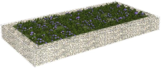 SKM Gabion Raised Bed Galvanized Steel 78.7x39.4x7.9