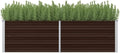 Garden Raised Bed Brown 63x15.7x17.7 Galvanized SteelWeight:13.23lbs45718