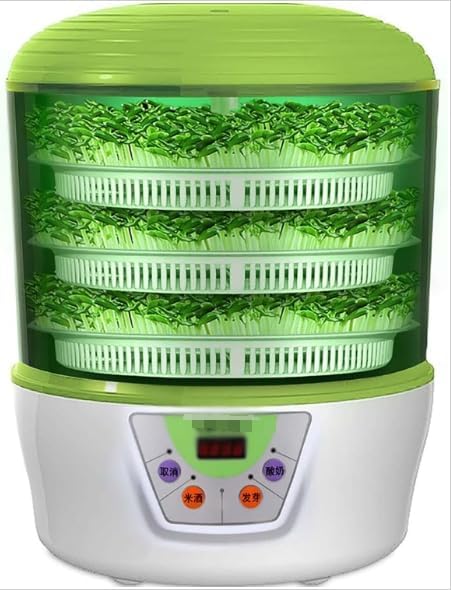 Electric Bean Sprout Machine 3 Layers Intelligent Seed Germination Kit Bean Sprout Machine Electric Seed Sprouting Seedling Tools