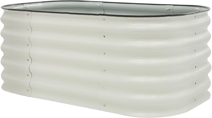 Raised Garden Bed | Metal Raised Garden Bed Kit | 17'' Tall Outdoor Garden Planter Box | Metal Planter Box for Planting Plants Vegetables (3.4x2x1.4FT（1pcs）)