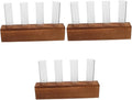 Happyyami 3 Sets Plant Propagation Station Plants Terrarium Desktop Vase Flowers Decor Upholstery Trim Test Tube Vase Test Tube Plant Terrarium Water Planter Hydroponic Plants Vase Decor Air