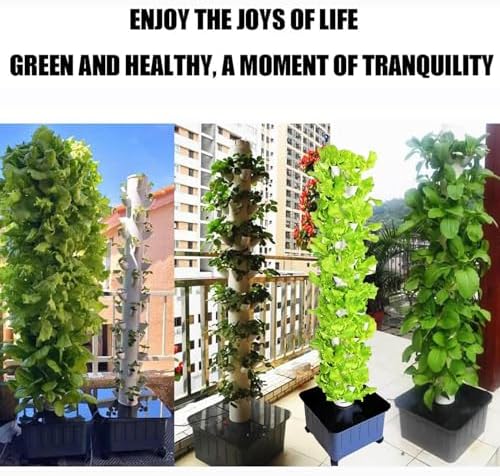 Smart Vertical Pots Tower Hydroponic Planting Indoor Kit (Size: 15 Layers 45 Holes) (A)