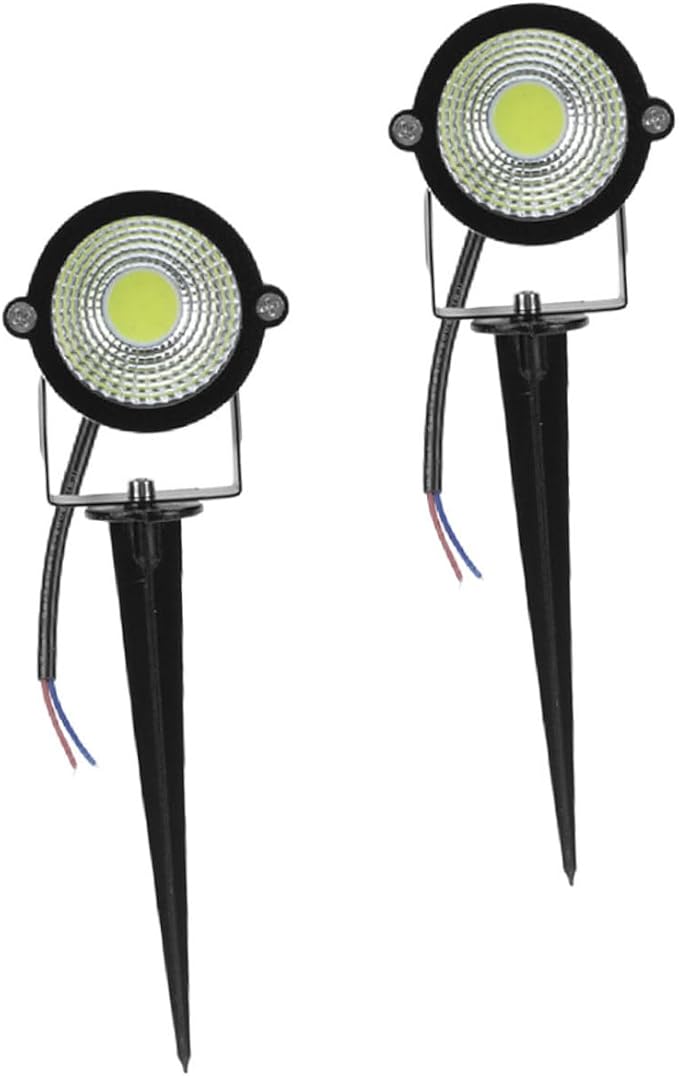 2pcs Led Landscape Lights Stake Outdoor Garden Pathway Solar Spotlight Eco-Friendly for Garden Patio Pathway