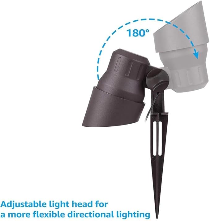 CD45 Black LED Directional Up Light Outdoor Mono Point Spotlight