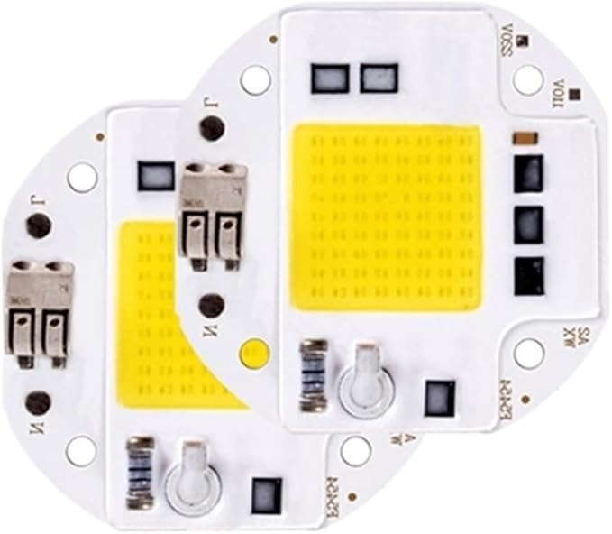 2pcs High Power 50W 70W 100W COB LED Chip 220V 110V LED COB Chip Welding Diode for Spotlight Floodlight Smart IC No Need Driver(Plant Light220V_50 W)