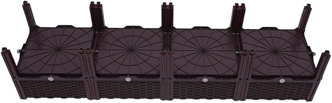 Raised Garden Bed with Legs Outdoor Plant Potting Rack Plastic Garden Raised Bed for Vegetables Flowers Herbs and Backyard Patio