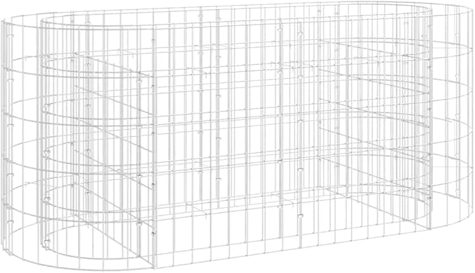 Gabion Raised Bed Planter Basket Pot Wall Outdoor Garden Lawn Patio Border Gardening Flower PlantGabion Cages Basket 47.2x19.7x19.7