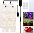 LED Grow Light Panels | Full Spectrum with 540 LEDs 3 Modes Timer &amp 10 Brightness Levels 3.11x11.81x4pc for Indoor Plants Seedlings Succulents