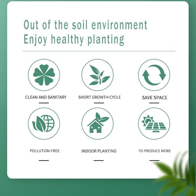 Hydroponics Growing SystemHydroponics Growing Kits Food-Grade PVC-U Pipe for Beginners for Home Kitchen Windowsill GYL24824