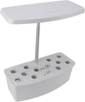 Hydroponics Growing System Indoor Garden 12 Pods System Garden Kit LED Grow Light Height Adjustable Hydroponic Planter Plant Germination Kit Gardening Gifts for Women (White)