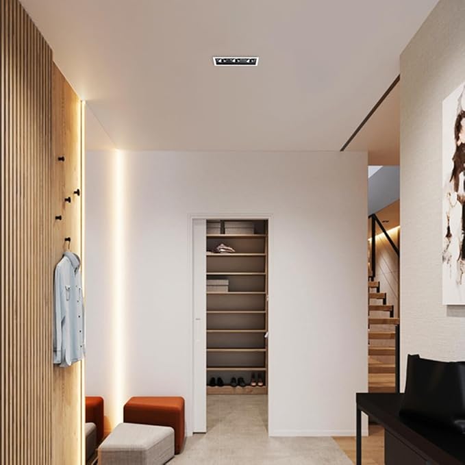 Led Ceiling Spotlight 3 Way Recessed Spotlighting Modern Rectangular Spotslamp Directio l Spotlights Accent for Kitchen Bedroom Hallway Living Room