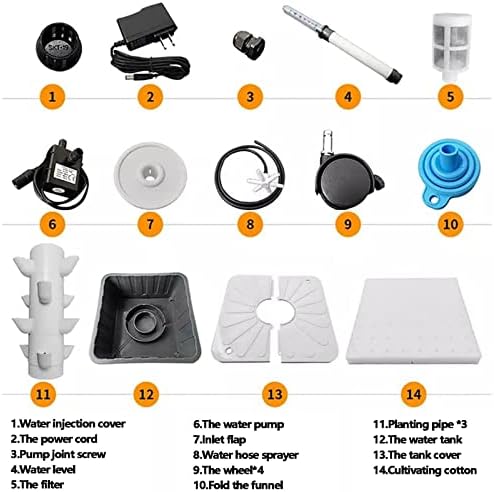 Hydroponics Growing System 15 Floors 45 Holes Hydroponics Tower Set Hydroponic Growing Sys Hydroponic Growing Kit Growing Sys Hydroponics Vertical Growing Sys