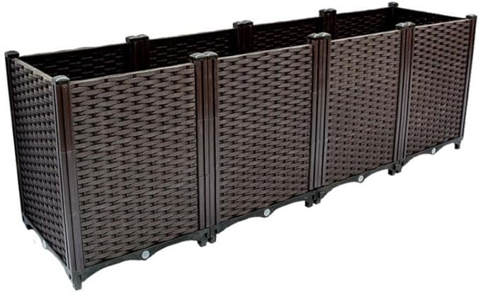 YSUEFIJO Raised Garden Bed Planter Raised Garden Bed Outdoor Planter Box for Outdoor Plants Planter Raised Beds for Vegetables Easy Assembly for Flowers Herbs Fruits