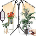 Grow Light for Indoor Plants Full Spectrum Grow Light Indoor Plant Lights 5 Head 165 LED Floor Plant Light with Stand 10 Level Grow lamp Light for Plants (4-Heads Grow Lights)