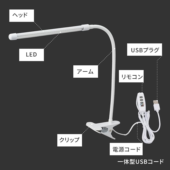 Ohm Electric TT-YG01N2A-W 08-7001 LED Indoor Plant Growing Light Eliminates Lack of Sunlight Automatically Turns On and Off with Timer Toning Blue/Red 10 Level Dimming Indoor Cultivation Clip