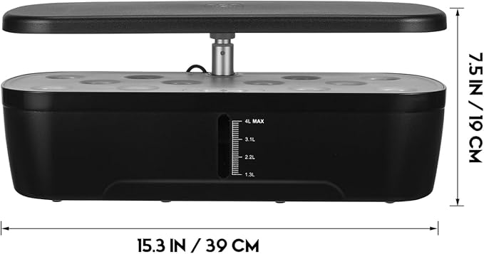 Sosoport 1set Indoor Hydroponics Garden Grow Plant Growing Kit for Indoor Gardening Multi-Porous Design for Easy Vegetable Cultivation Us Compatible