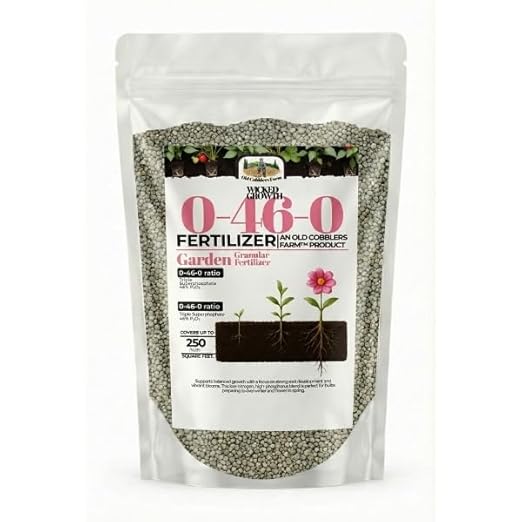 Old Cobblers Farm™ Wicked Growth 0-46-0 Fertilizer - Triple Phosphate - for Strong Roots and Vibrant Growth (5 lbs | 10 lbs | 15 lbs | 20 lbs) (10 lbs)