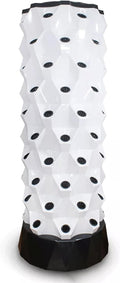 80 Pots Hydroponics Tower Set Cultivation Garden Tower Aeroponics Growing Kit for Indoor &amp Outdoor Grow Fruits Vegetables (White)