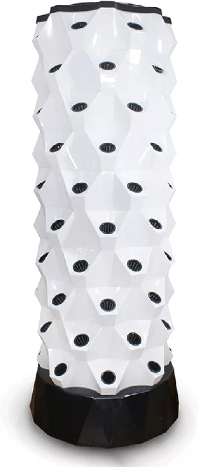 80 Pots Hydroponics Tower Set Cultivation Garden Tower Aeroponics Growing Kit for Indoor &amp Outdoor Grow Fruits Vegetables (White)