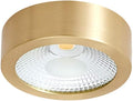 All Copper Ming Mounted Downlight Led Ceiling Light Gold Ultra-Thin Round Free Opening Small Ceiling Spotlights Nordic Aisle Porch Lights Warm Light White Light Natural Light High Brightness