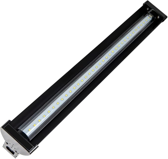 AquaSprouts 2ft Horticultural LED Grow Light Bar 24W High Output White Full Spectrum 6400K for Indoor Gardening Bioactive Terrariums &amp Vivarium/Paludariums